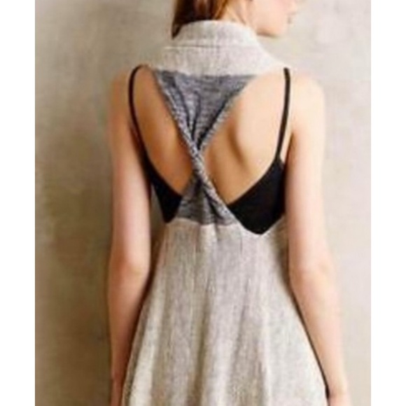 Anthropologie Sparrow Twist Back Sweater Vest - Picture 2 of 6